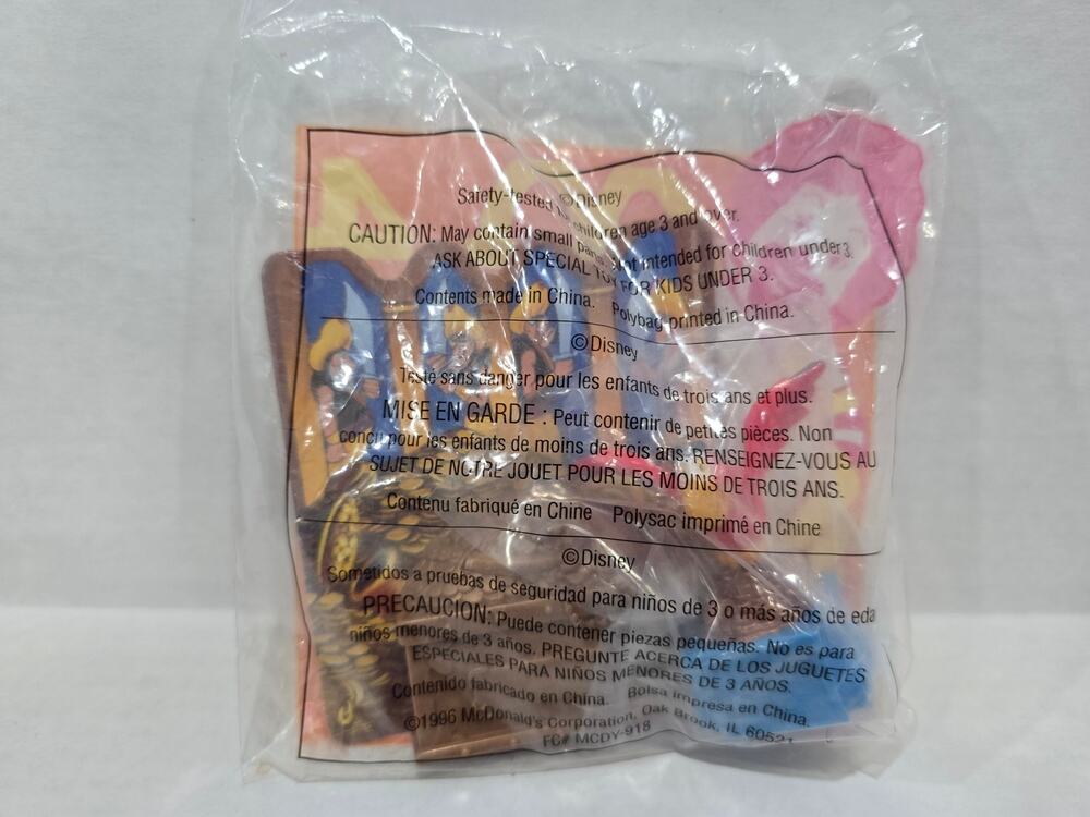 Vintage 1996 McDonald’s Disney Aladdin King of Thieves Iago Toy Sealed